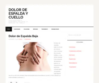 Dolordeespaldaycuello.com(Dolor De Espalda y Cuello) Screenshot