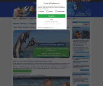 Dolphin-Therapy.org(Dolphin therapy program from Onmega) Screenshot