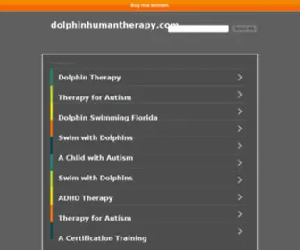 Dolphinhumantherapy.com(dolphinhumantherapy) Screenshot