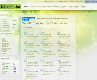 Dolphinlist.com(Benefit from Website Submissions) Screenshot