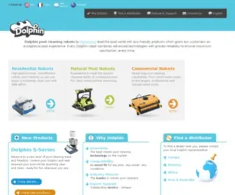 Dolphinpoolrobot.com(Dolphin pool cleaning robot) Screenshot