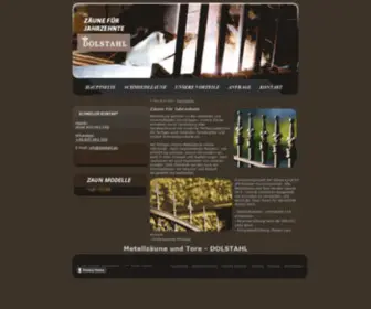 Dolstahl.eu(Wir produzieren und montieren schmiedeeiserne Metallzäune. Sorgfalt und Qualität aus Polen) Screenshot