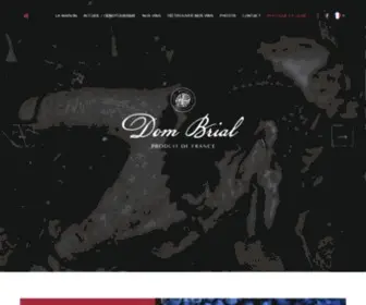 Dom-Brial.com(Vignoble Dom Brial) Screenshot