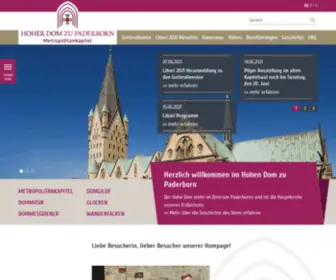 Dom-Paderborn.de(Hoher Dom zu Paderborn) Screenshot