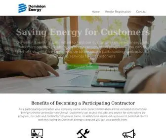 Dom-Vendor.com(Become a Participating Contractor) Screenshot