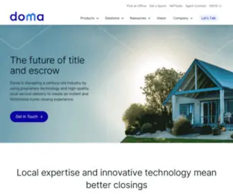 Doma.com(Architecting the future of real estate transactions) Screenshot