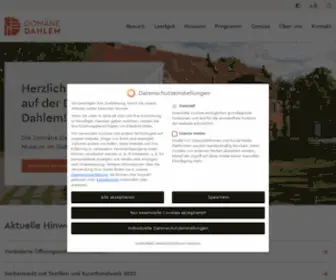 Domaene-Dahlem.de(Domäne Dahlem) Screenshot