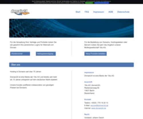 Domain24.com(Domain 24) Screenshot