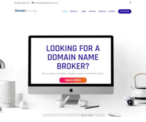 Domainbroker.org(Buy or sell domain names) Screenshot