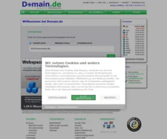 Domain.de(Domains günstig registrieren) Screenshot