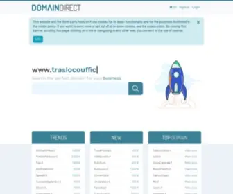 Domaindirect.it(Su Domain Direct trovi una vasta scelta di domini premium .IT in vendita) Screenshot