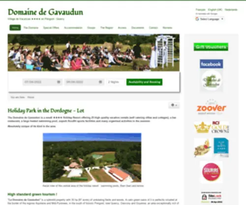 Domaine-DE-Gavaudun.com(Family holiday park) Screenshot