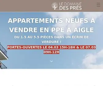 Domaine-Pres.ch(Le Domaine des Pr) Screenshot