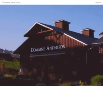 Domaineanderson.com(Domaine Anderson Winery) Screenshot