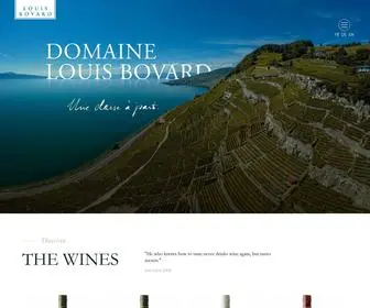 Domainebovard.com(Domaine Louis Bovard) Screenshot