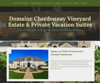 Domainechardonnay.com(COME STAY AT THE PRIVATE ESTATE IN WINE COUNTRY YOU HAVE ALWAYS DREAMED OF) Screenshot