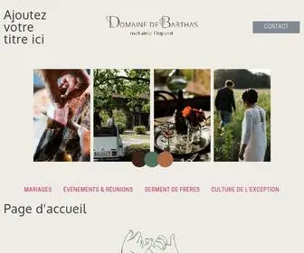 Domainedebarthas.com(Domaine de Barthas) Screenshot