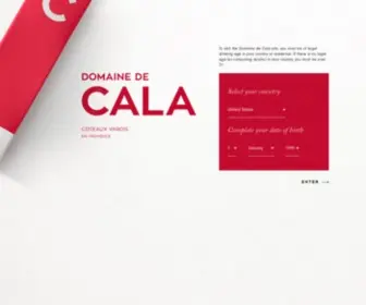 Domainedecala.com(CALA) Screenshot