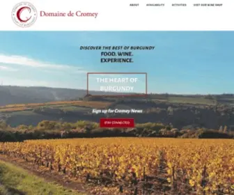 Domainedecromey.com(Domaine de Cromey) Screenshot