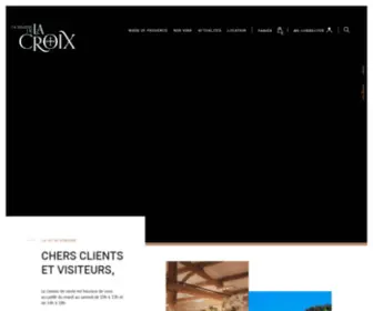 Domainedelacroix.com(Domaine de la Croix) Screenshot
