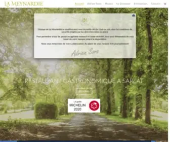 Domainedelameynardie.com(Domaine de La Meynardie Restaurant Gastronomique Sarlat) Screenshot