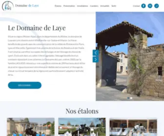 Domainedelaye.com(Domaine de Laye) Screenshot