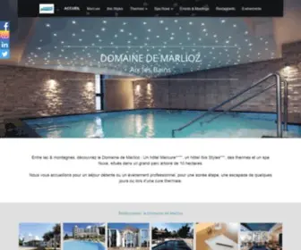 Domainedemarlioz.com(Découvrez les événements du domaine de Marlioz à Aix les Bains) Screenshot