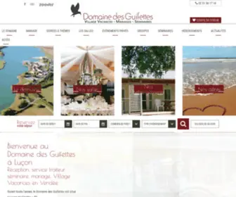 Domainedesguifettes.com(Location de salles à Luçon) Screenshot