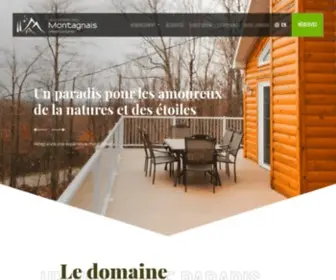 Domainedesmontagnais.ca(Domaine des Montagnais) Screenshot