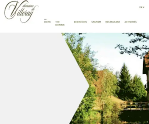 Domainedevilleray.com(Domaine de Villeray parc naturel du perche hotel) Screenshot