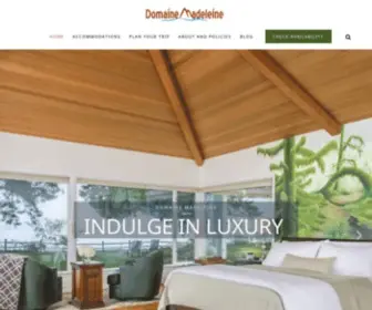 Domainemadeleine.com(Domaine Madeleine Bed & Breakfast) Screenshot