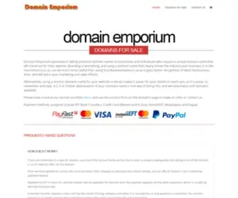 Domainemporium.co.za(Domain Emporium) Screenshot