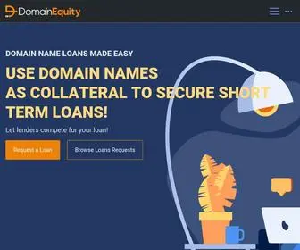 Domainequity.com(Domain Name Loans) Screenshot