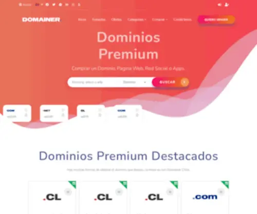 Domainer.cl(Domainer Chile) Screenshot