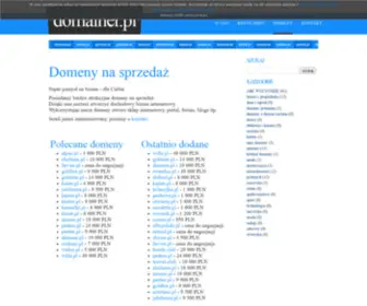 Domainer.pl(Sprzedaż domen internetowych) Screenshot