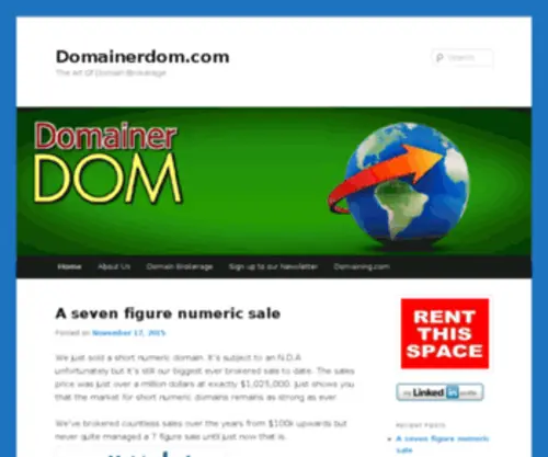 Domainerdom.com(The Art Of Domain Brokerage) Screenshot