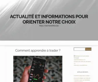 Domainethics.be(Actualité) Screenshot