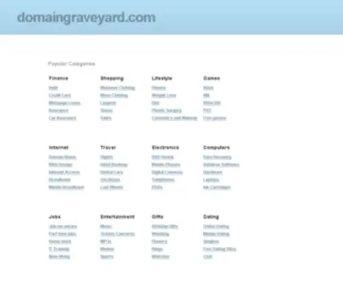 Domaingraveyard.com(昆明倍乓教育咨询有限公司) Screenshot