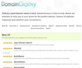 Domaingroovy.com(Find A Domain Name) Screenshot