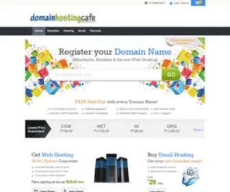 Domainhostingcafe.com(Web Hosting India) Screenshot