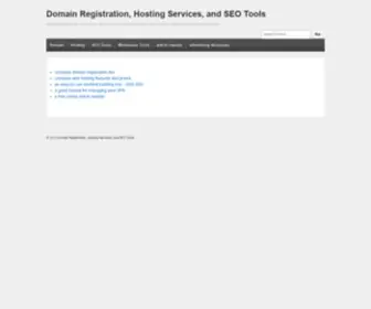 Domainhostseotool.com(Domain Registration) Screenshot