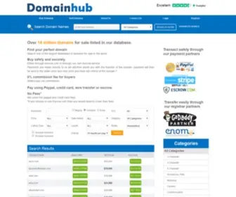 Domainhub.com(DomainHub Dot Com) Screenshot