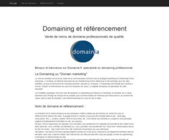 Domainia.fr(domainia) Screenshot