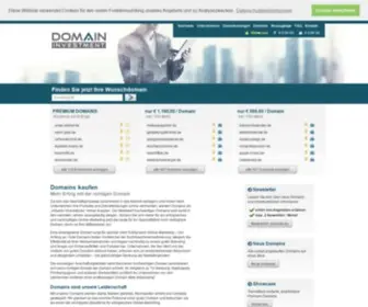 Domaininvestment.de(Domain kaufen und Domainbewertung) Screenshot