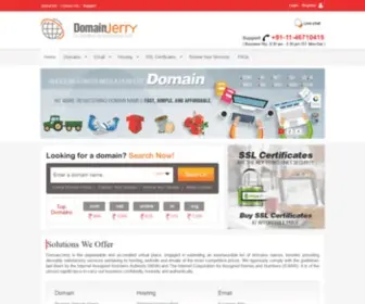 Domainjerry.com(Domain name registration) Screenshot