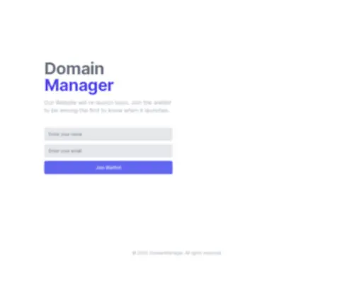 Domainmanager.com(Domain Manager) Screenshot