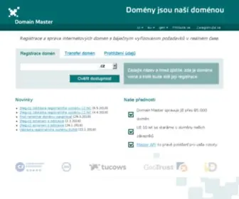 Domainmaster.cz(Domain Master) Screenshot