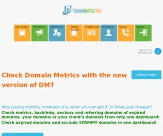 Domainmetricstool.com(Domain Metrics Tool) Screenshot