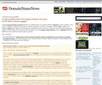 Domainnamenews.com(Domain Name News) Screenshot