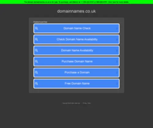 Domainnames.co.uk(Domainnames) Screenshot